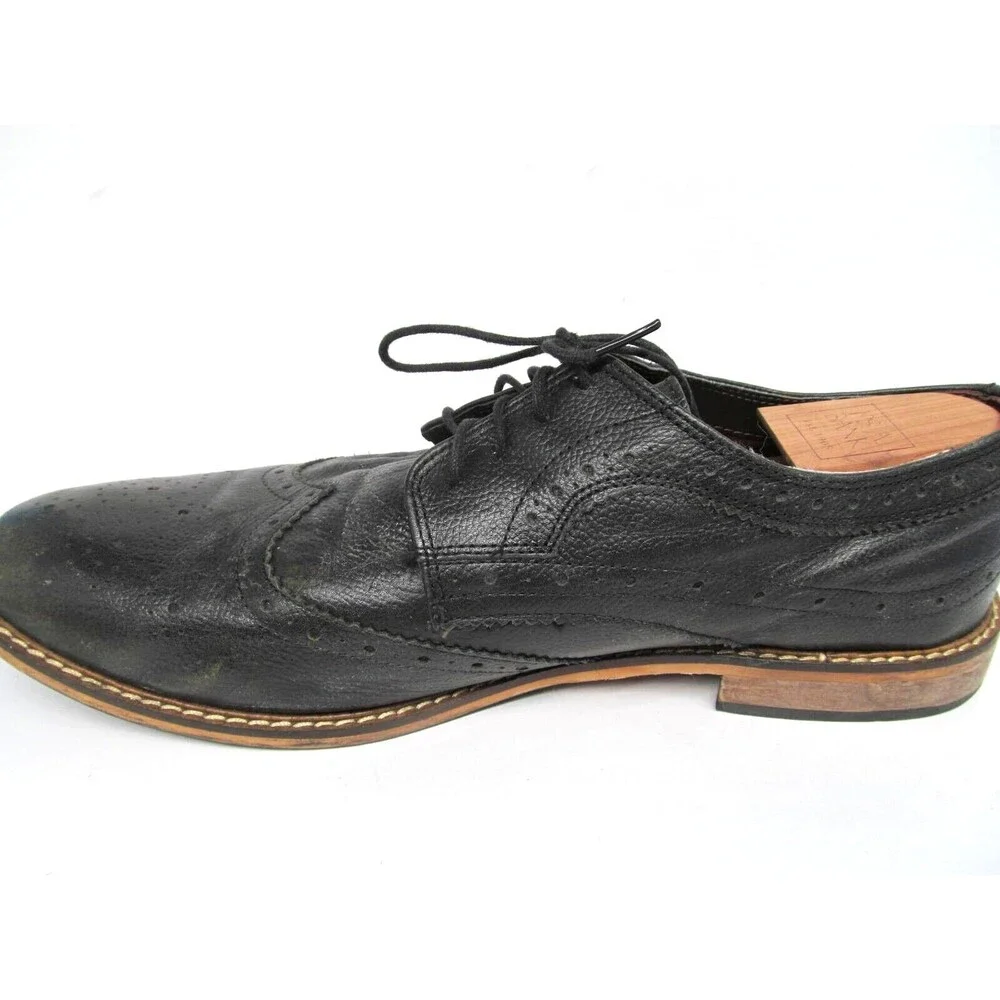 Cedar Wood State Mens Black Wingtip Brogue Derbys Size US 13 EUR 47